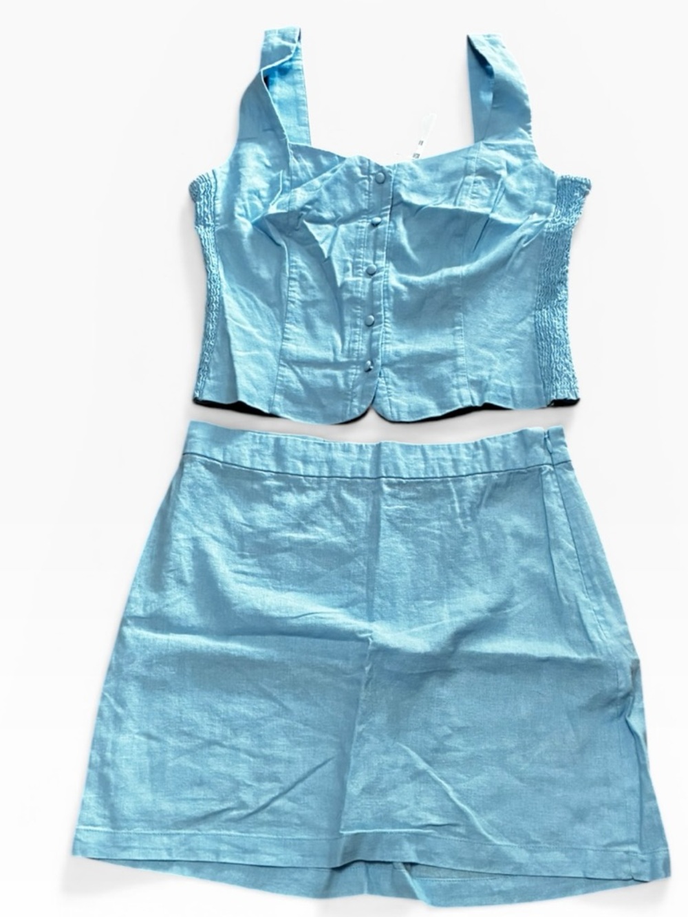 Old Navy Light Blue Casual Short and Top Set, Size Small
